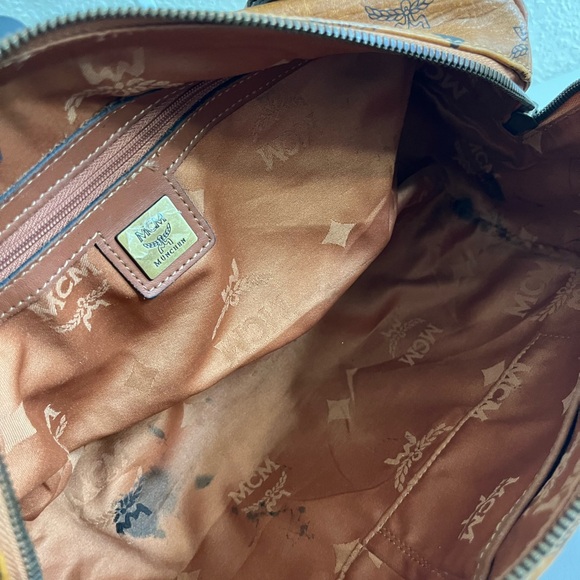 MCM Cognac Visetos Shoulder Bag - Picture 4 of 12